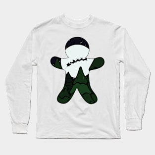 Gingerbread Silhouette Long Sleeve T-Shirt